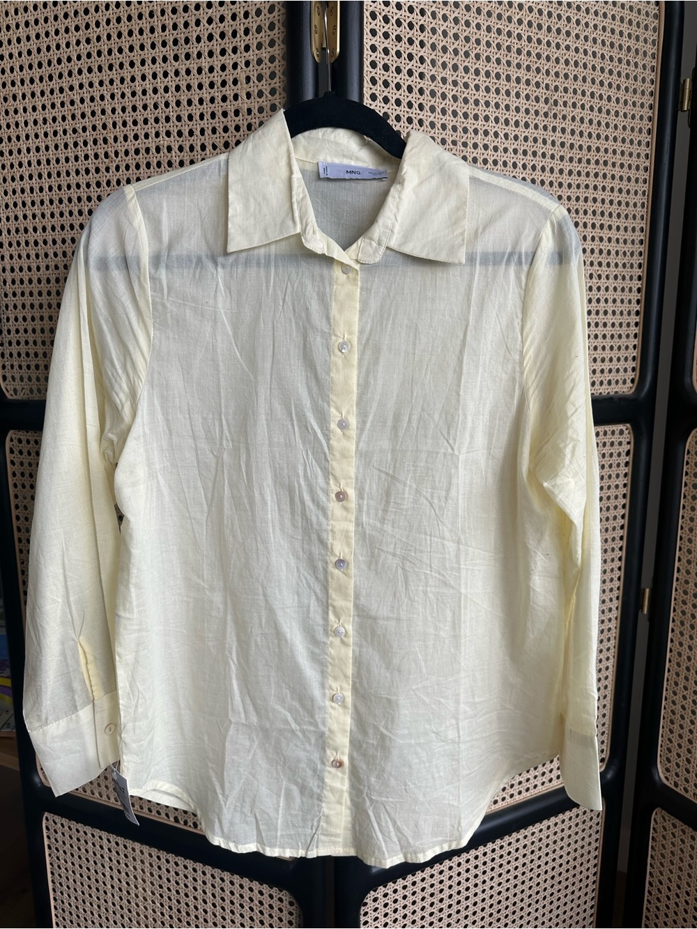 Mango Butter Yellow Long-Sleeve Button-Down Shirt